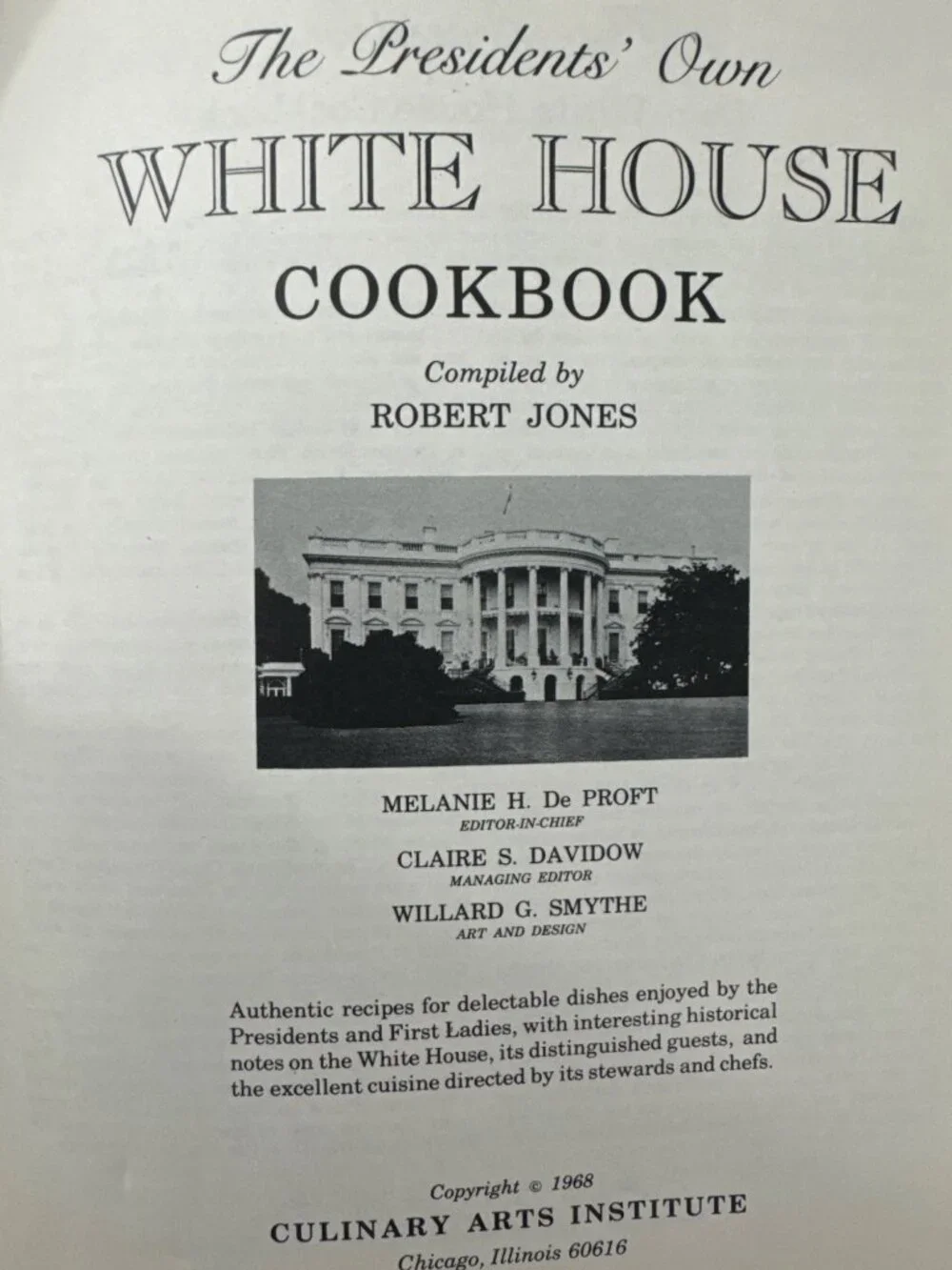 The president's own White House Cookbook SC 1968 American Recipes - Picture 3 of 13